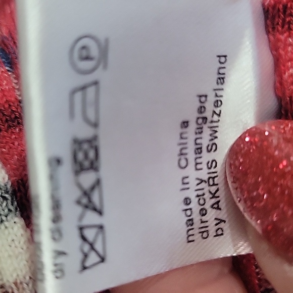 Akris Plaid Multicolor Short-sleeve Women's Top - Picture 5 of 5